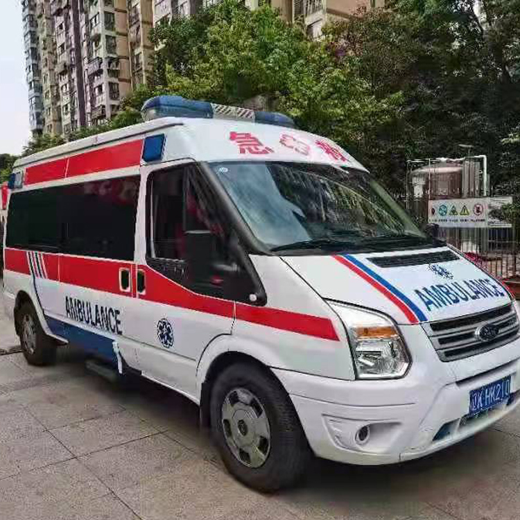 罗江长途救护车护送病人返乡